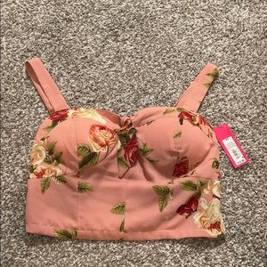 Crop bralette top NWT